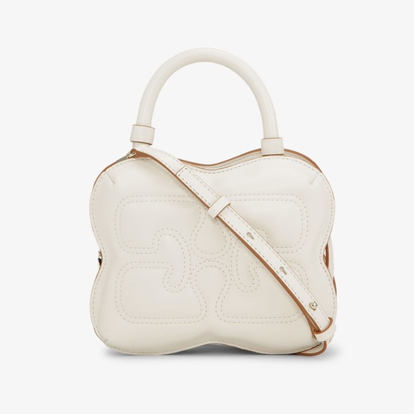 Ganni Handbags - Gianni Small Butterfly Crossbody Bag | Color: Egret